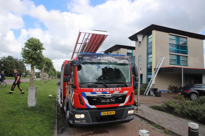 Flinke rookontwikkeling na kortsluiting in droger