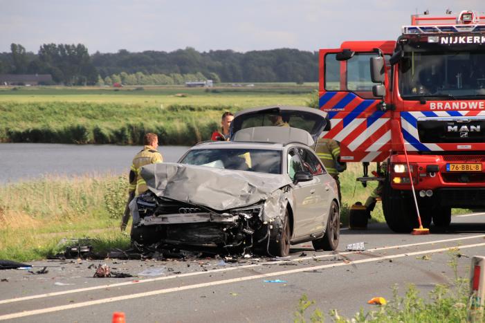 Gewonden bij frontale aanrijding