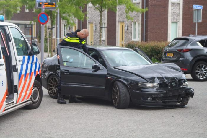 Forse schade bij botsing op kruising