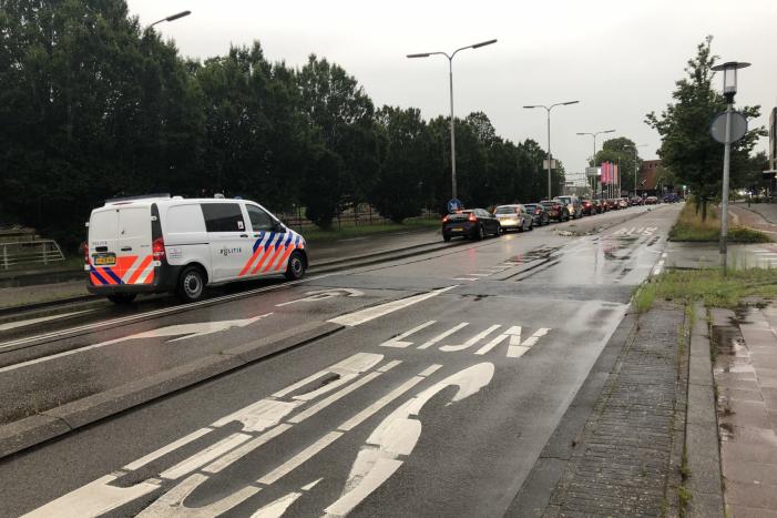 Demonstranten trekken door de stad
