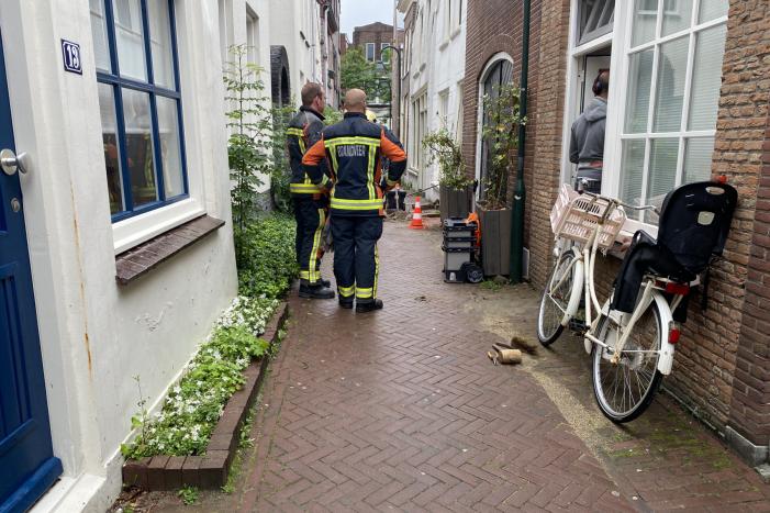 Gasleiding geraakt tijdens werkzaamheden