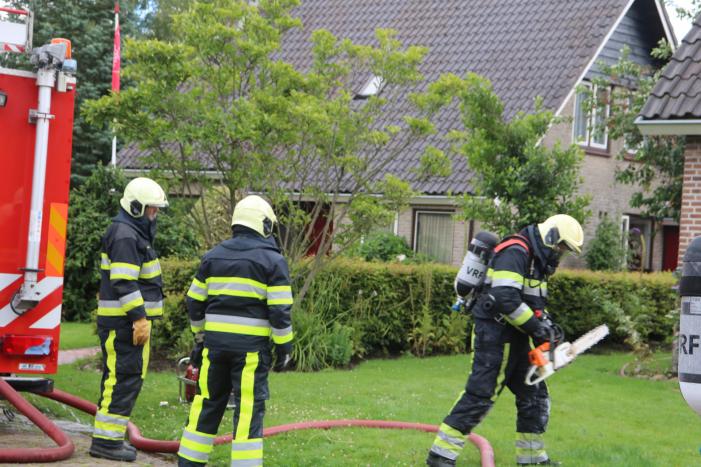 Woning ontruimd na brand tijdens werkzaamheden
