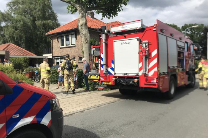 Woning vol rook na vergeten pan op het vuur