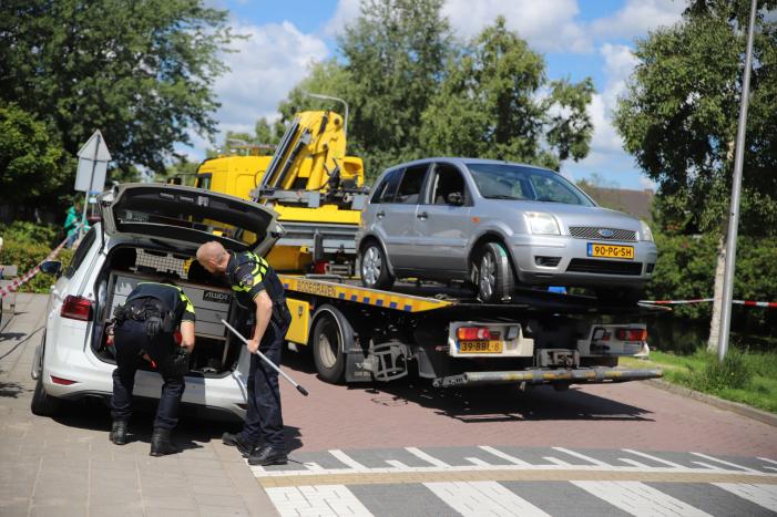 Gewonde nadat auto op de kant beland