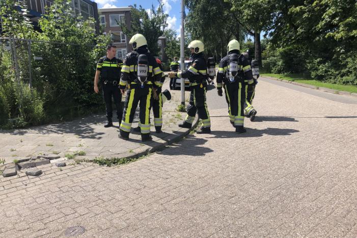 Brand in voormalig autoschadeherstelbedrijf