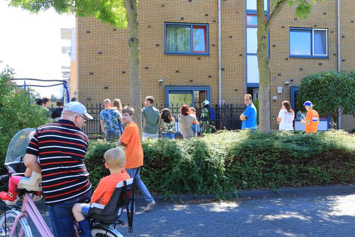 Veel bekijks bij brand in woning