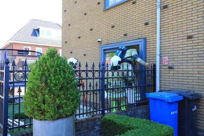 Veel bekijks bij brand in woning