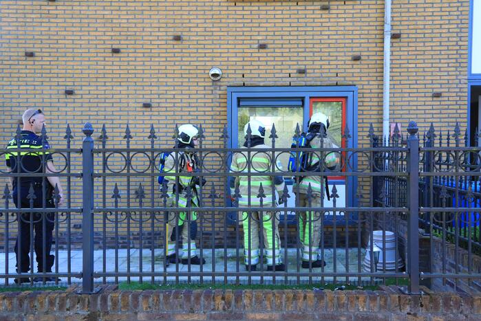 Veel bekijks bij brand in woning