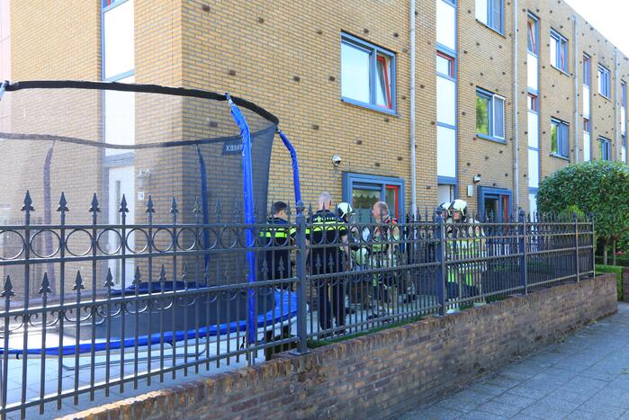 Veel bekijks bij brand in woning