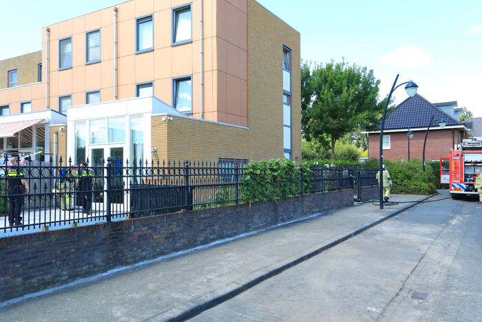 Veel bekijks bij brand in woning