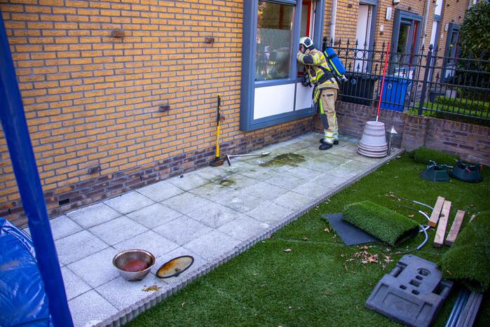 Veel bekijks bij brand in woning