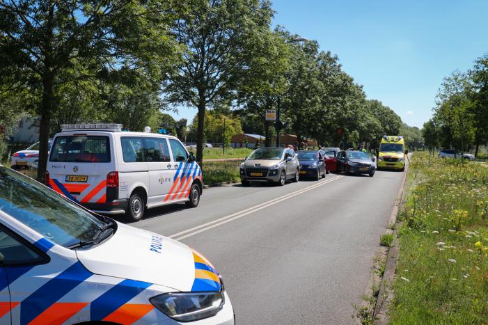 Veel schade bij kettingbotsing