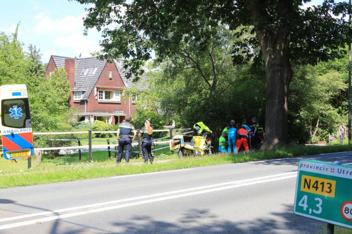 Fietser zwaargewond na ongeval op fietspad