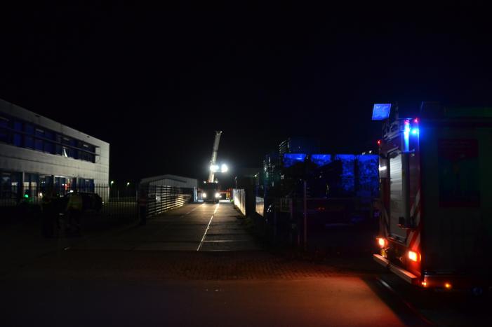 Flinke rookontwikkeling bij brand op industrieterrein
