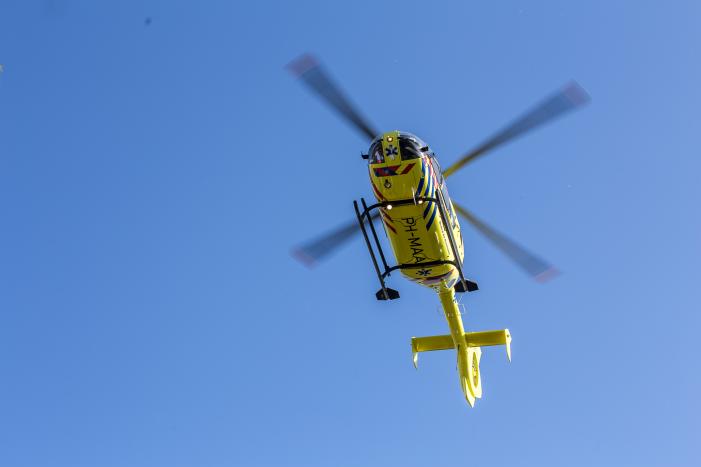 Traumahelikopter opgeroepen naar ongeval
