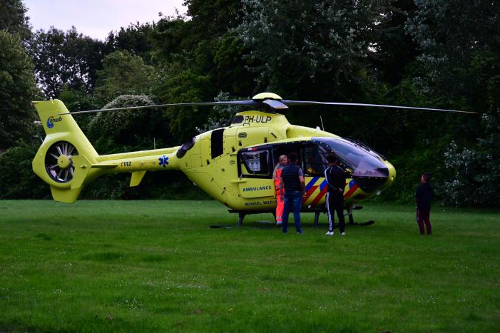 Veel bekijks bij inzet traumahelikopter