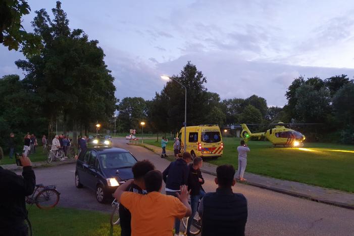 Veel bekijks bij inzet traumahelikopter