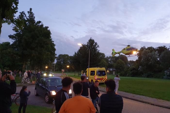 Veel bekijks bij inzet traumahelikopter