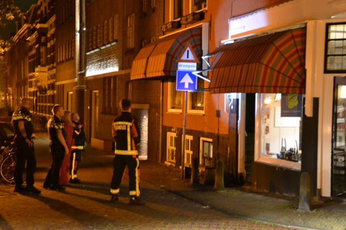 Deel zonnescherm afgebrand