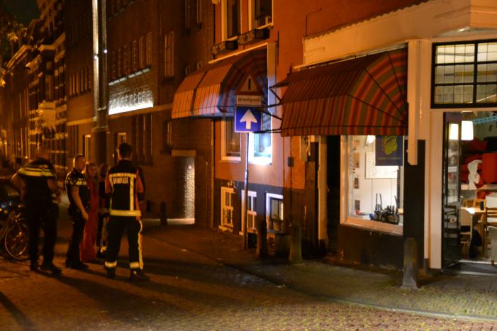 Deel zonnescherm afgebrand