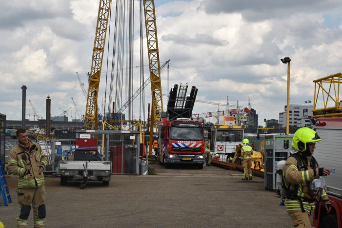 Brand in machinekamer van boot
