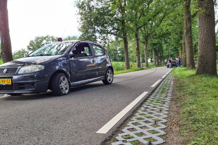 Dure Tesla beschadigd na botsing