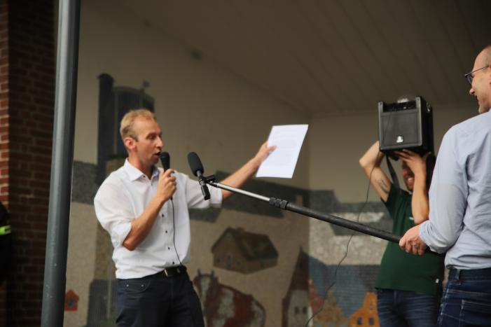 Boeren houden protest met meerdere tractoren
