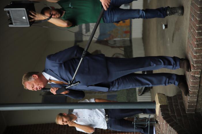 Boeren houden protest met meerdere tractoren