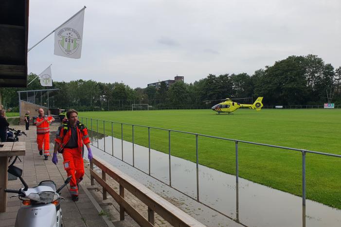 Traumahelikopter landt voor incident