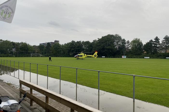 Traumahelikopter landt voor incident