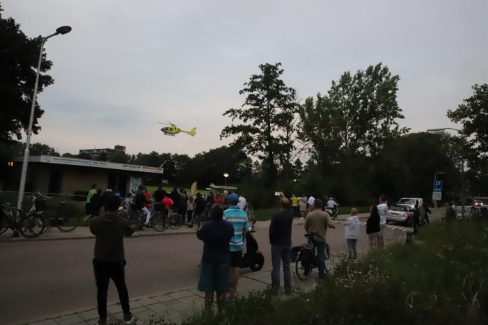 Traumahelikopter landt voor incident