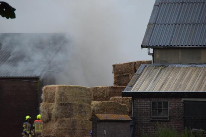 Opnieuw brand is schuur met hooibalen