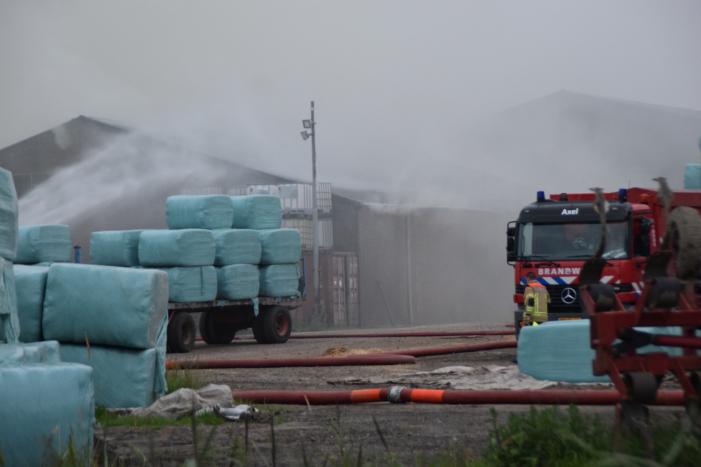 Opnieuw brand is schuur met hooibalen