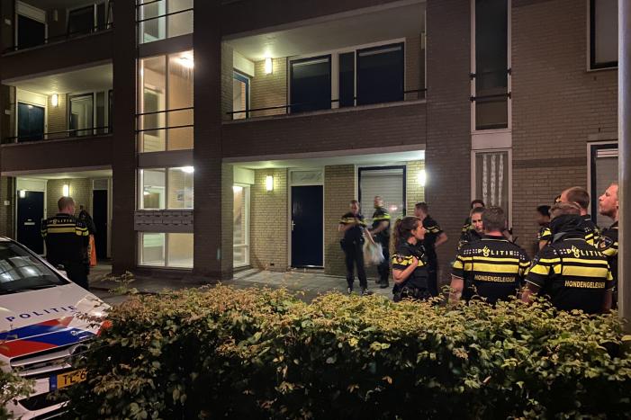 Grote politiemacht op de been in Goverwelle, verdachte aangehouden