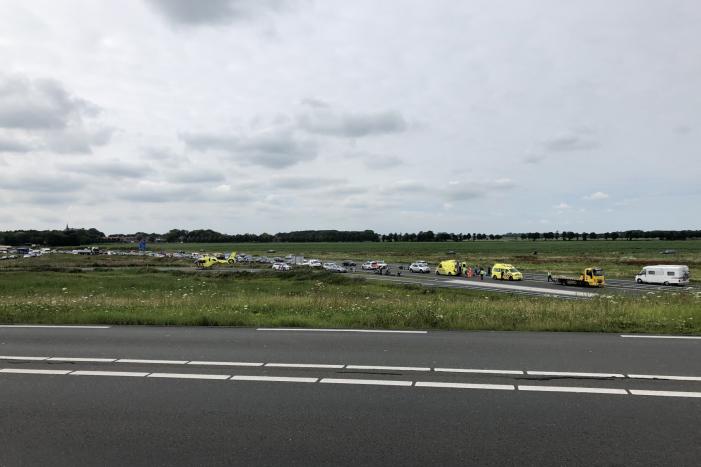 Motorrijder ernstig gewond bij verkeersongeval