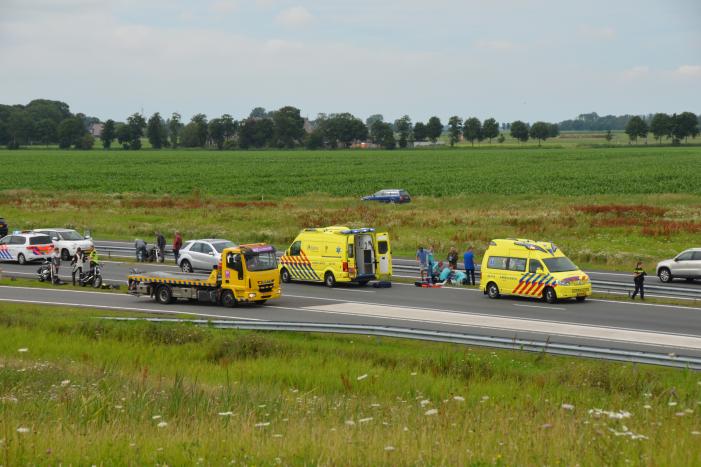 Motorrijder ernstig gewond bij verkeersongeval