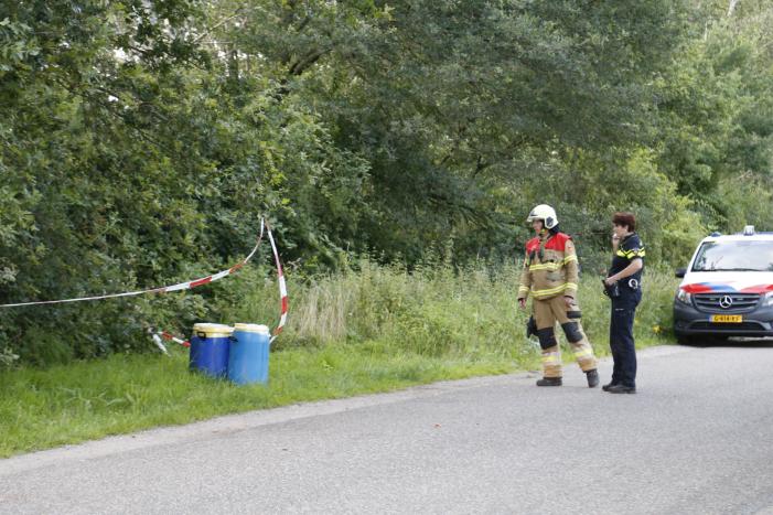 Gebied afgezet na vondst vatten