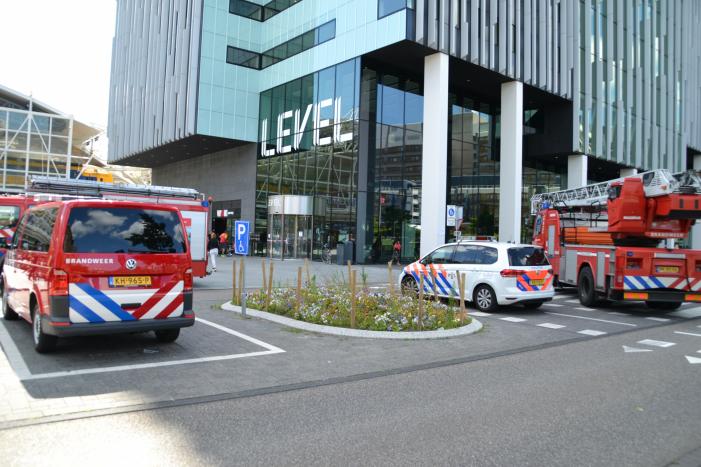 Brand in meterkast van kantoorpand Level