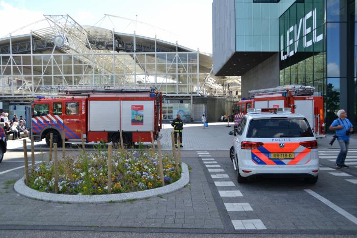 Brand in meterkast van kantoorpand Level