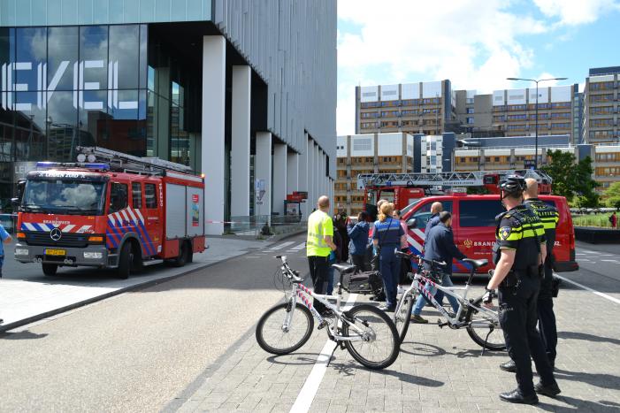 Brand in meterkast van kantoorpand Level