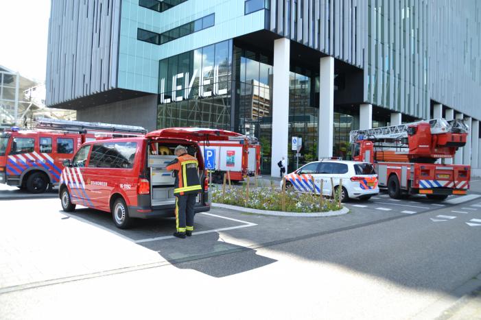 Brand in meterkast van kantoorpand Level