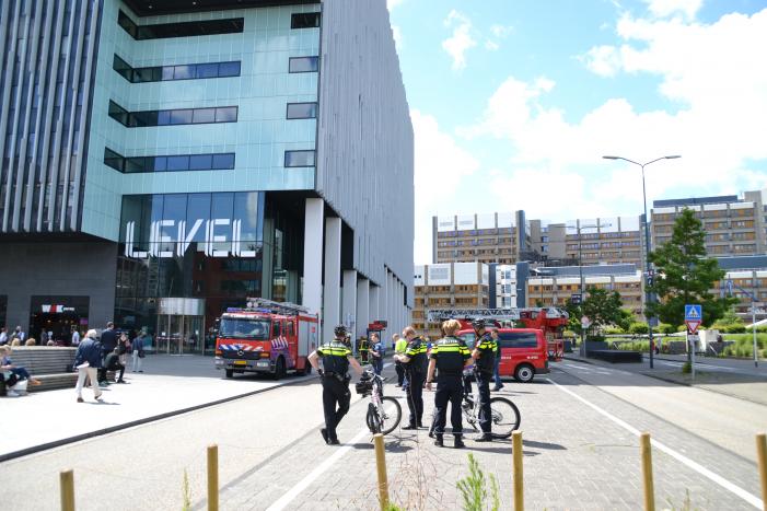 Brand in meterkast van kantoorpand Level