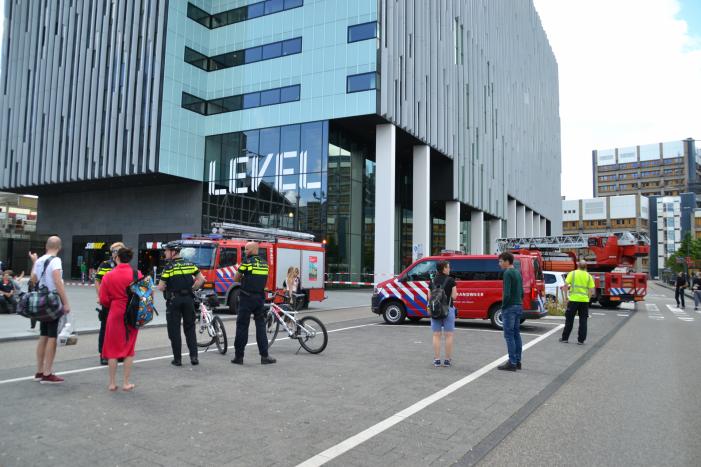 Brand in meterkast van kantoorpand Level