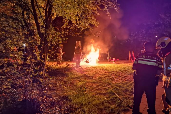 Scooter brandt volledig af