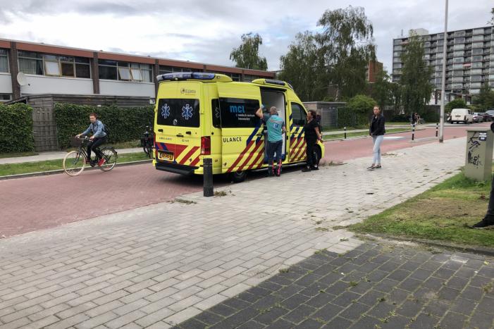 Aanrijding tussen fietser en auto