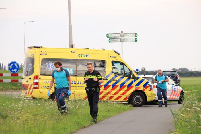 Forse schade bij aanrijding voor rotonde