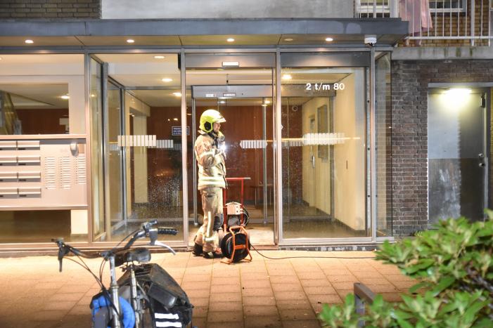 Auto verwoest door brand