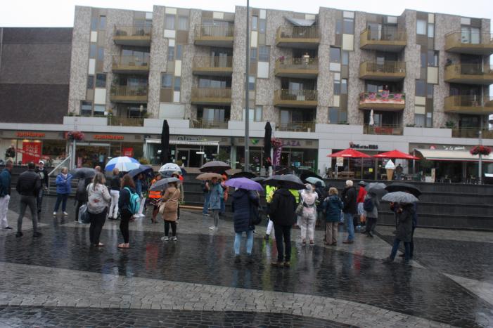 Demonstratie tegen spoedwet en anderhalve meter samenleving