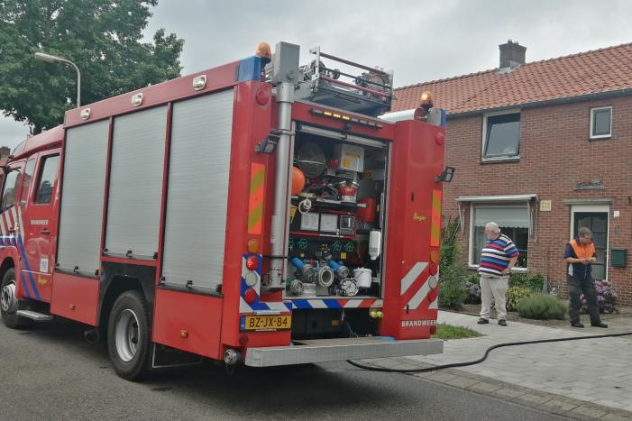 Brand in schuur van woning