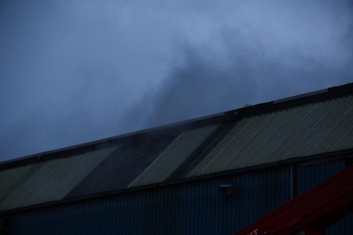 Brand in leegstaande loods